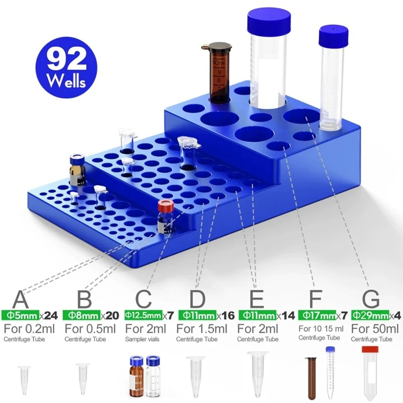 Lab Equipment - Çok Fonksiyonlu Test Tüpü Rafı Flakon