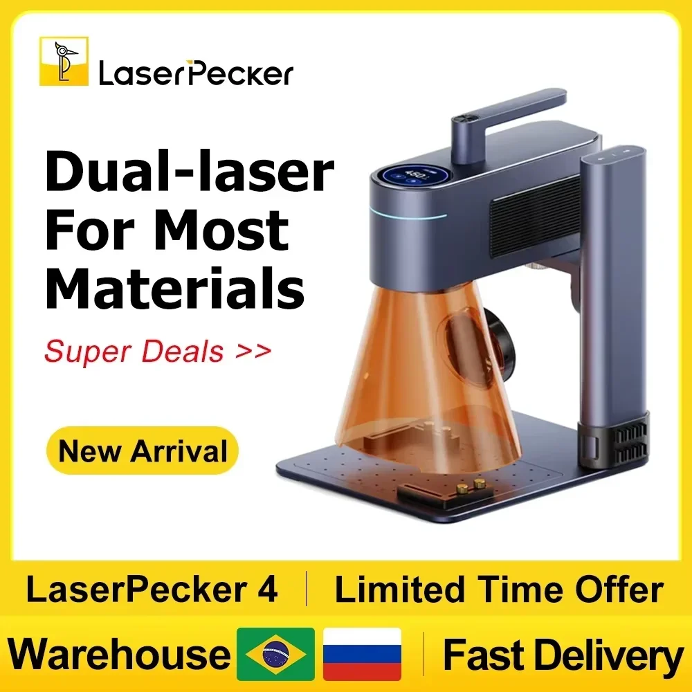 Fiber Laser Marking Machine 30W - LASERPECKER 4 LP4 Lazer Kazıma Makinesi