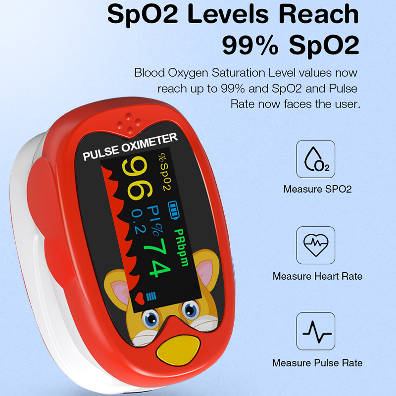 Pulse Oximeter Fingertip Rechargeable - Parmak Pulse oksimetre USB şarj dijital