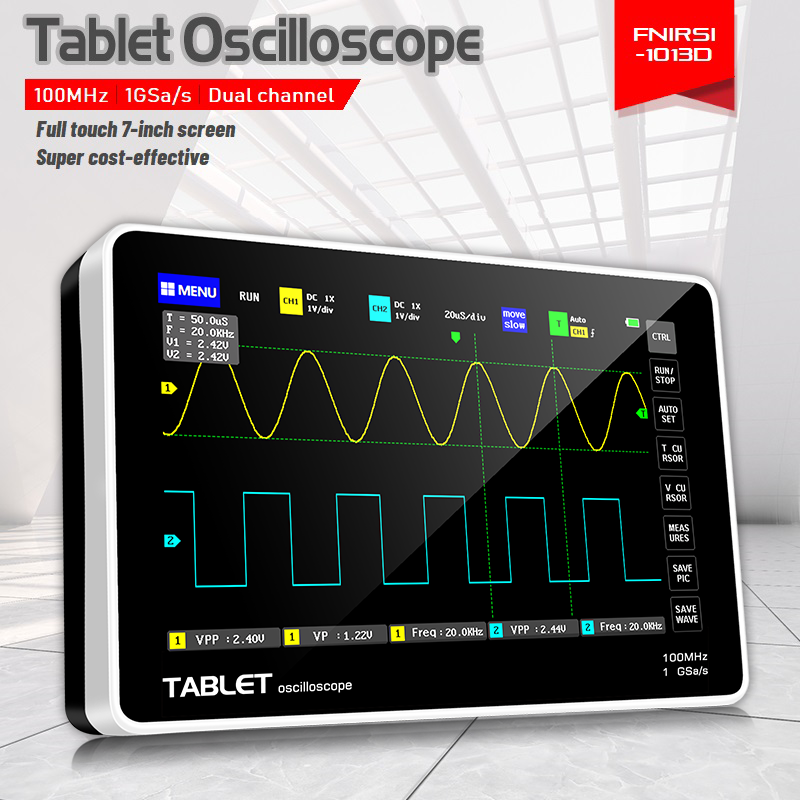 FNIRSI 1013D Çift Kanallı Tabl - Fnirsi Digital Oscilloscope Handheld incelemesi ve fiyatı